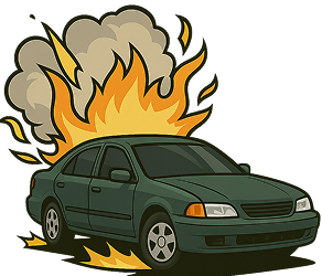 Explode vehicles