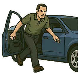 Leave car